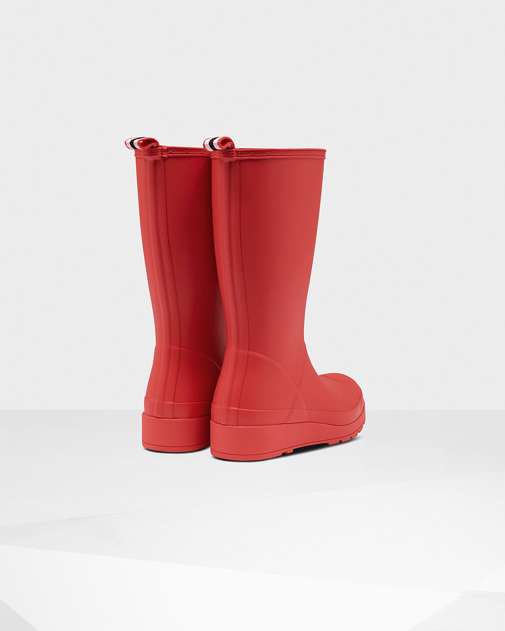 Hunter Original Tall Rain Play Boots - Outlet Womens Red - OIABRK759